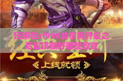 玩家在sf999发布网升级之后应该做好哪些改变